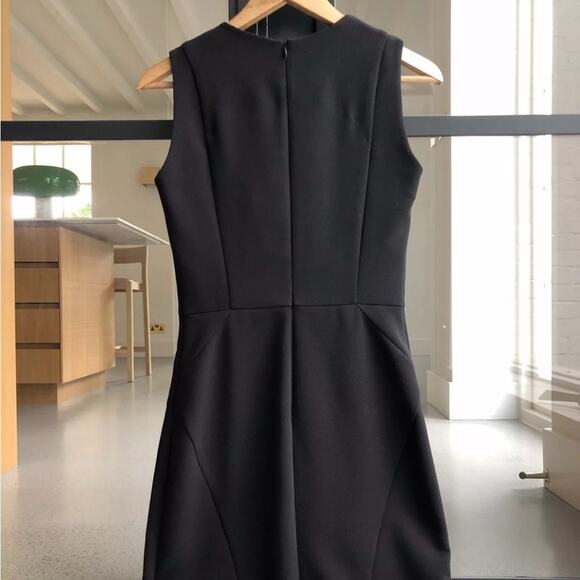 SANDRO Sheath Dress w Quilted Leather- NEW - Picture 3 of 4